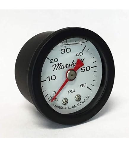 MARSHALL ショックプルーフ圧力計 Amazon.com: Marshall Liquid Filled Shock Proof Gauge